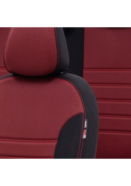 Hyundai I30 2007-2012 Özel Üretim Koltuk Kılıfı Original Design Bordo - Siyah