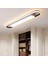 Modern LED Elips Dekoratif Plofonyer Avize Dış Siyah / Iç Beyaz 3000K 3