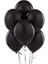 100 Adet Metalize Balon Metalik Balon Siyah 16 Inç 1