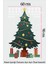 Yılbaşı Ağacı Sticker-Yılbaşı Süsü Kar Taneli Ağaç STICKER(60X90CM) 3