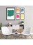 5 Parçalı Siyah Çerçeveli Set Tablo 1 Adet 35X50 4 Adet 20X35 1