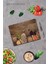 Baklagiller Desenli Cam Kesme Tahtası - Cam Kesme Tablası | 30 cm x 40 cm 1