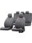 Ford Fiesta 2001-2008 Özel Üretim Koltuk Kılıfı Milano Design Füme 1
