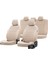 Renault Modus 2004-2008 Özel Üretim Koltuk Kılıfı New York Design Bej 1