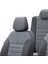 Volkswagen Transporter T-4 1992-2003 4+1 (5 Kişi) Özel Üretim Koltuk Kılıfı New York Design Füme - Siyah 4