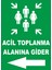 Acil Toplanma Alanına Gider Sol Ok Levhası 1