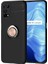 Realme 7 Pro Kılıf Ultra Korumalı Yüzüklü Manyetik Ravel Silikon + Tam Kaplayan 6d Nano Ekran Koruyucu Rose 1