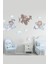 Kt Decoration 3 Kafadar Pilot Ayılar Duvar Sticker Seti 1
