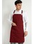 Chef Önlük Askılı Bordo 1