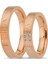 Pembe Altın Çift Alyans 4 mm 1