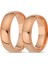 Pembe Altın Çift Alyans 6 mm 1