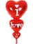 Folyo Balon 3lü Kalp I Love You 45X86 cm 1