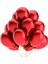 100 Adet Metalize Balon Metalik Balon Kırmızı 16 Inç 1