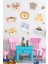 Sevimli Hayvanlar Geyik,fil,aslan Çocuk Bebek Odası Duvar Sticker 2