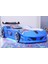 Jaguar Full Ledli Rüzgarlıklı Arabalı Yatak, Mavi 1