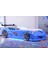 Jaguar Full Ledli Rüzgarlıklı Arabalı Yatak, Mavi 4