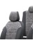 Nissan Micra 2019-Sonrası Özel Üretim Koltuk Kılıfı Milano Design Füme - Siyah 4