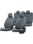 Opel Corsa C 2001-2006 Özel Üretim Koltuk Kılıfı New York Design Füme 1