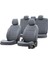 Peugeot 5008 2010-2016 6+1 (7 Kişi) Özel Üretim Koltuk Kılıfı Istanbul Design Füme 1