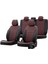 Seat Alhambra 1996-2010 Özel Üretim Koltuk Kılıfı Istanbul Design Bordo - Siyah 1