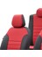 Ssangyong Korando 2010-2019 Pick-Up Özel Üretim Koltuk Kılıfı New York Design Kırmızı - Siyah 4
