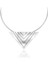 Kadın Antik Gümüş Kaplama Üçgen Uçlu Choker 4
