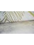 Ipekyün Modern Kaymaz Taban Yıkanabilir Gold Rengi Yaprak Desenli Halı 3