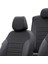 Nissan X-Trail 2014-Sonrası 5 Kişi Özel Üretim Koltuk Kılıfı Paris Design Füme - Siyah 4