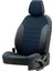 Peugeot 207 2006-2012 Özel Üretim Koltuk Kılıfı Paris Design Mavi - Siyah 2