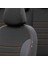 Renault Clio 3 Sw 2006-2012 Özel Üretim Koltuk Kılıfı Paris Design Bej - Siyah 3