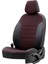 Renault Modus 2004-2008 Özel Üretim Koltuk Kılıfı Paris Design Kırmızı - Siyah 2