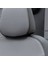 Skoda Octavia 1999-2004 Özel Üretim Koltuk Kılıfı Paris Design Gri - Siyah 5