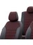 Suzuki Swift 2004-2010 Özel Üretim Koltuk Kılıfı Paris Design Kırmızı - Siyah 4