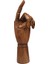 Manken Istanbul Sol El Bayan Ahşap Model Mankeni Ceviz 25 cm 1