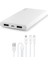 2BB171S Powerslim S Trio Harici Powerbank Şarj Cihazı 10000MAH + 3in1 Trio Kablo Beyaz 1
