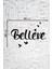 Believe Figürlü Dekoratif Ahşap Tablo 5