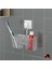 Teknotel Easyfıx Yapıskanlı Plastik Banyo Fırçalık Rafı Beyaz EF058 2