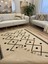 Ute 5002 Black Kilim Siyah Nakışlı Jüt Natural 1
