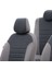 Mercedes C Serisi 2007-2014 W204 Özel Üretim Koltuk Kılıfı Original Design Füme - Gri 4