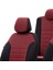 Mitsubishi L-200 2006-2015 Özel Üretim Koltuk Kılıfı Original Design Bordo - Siyah 4