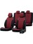Hyundai I30 2007-2012 Özel Üretim Koltuk Kılıfı Original Design Bordo - Siyah 1