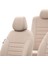 Nissan Micra 2011-2019 Özel Üretim Koltuk Kılıfı Original Design Krem Rengi 4