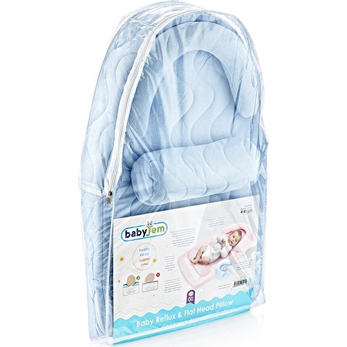Babyjem Kiraz Çekirdekli Reflu Ve Düz Kafa Yastığı Mavi Fiyatı