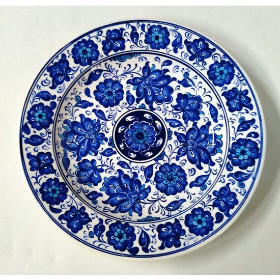 Sultan Çini 30 cm Samur Desen Duvar Tabağı Fiyatı Sultan Çini 30 cm Samur Desen Duvar Tabağı Fiyatı