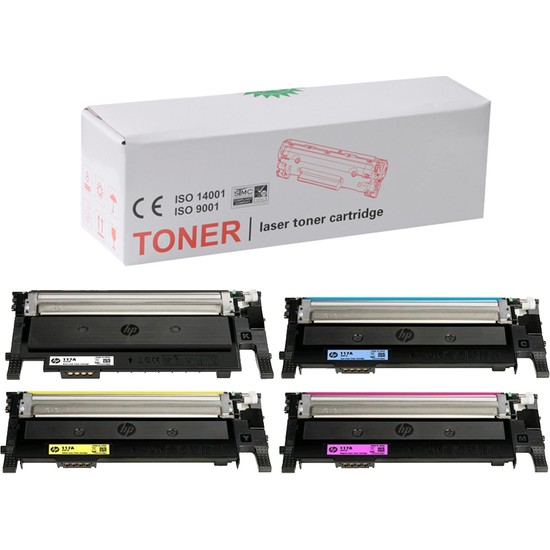 İnkwell HP Color Laser Mfp 178NW-HP 117A Uyumlu 1 Set Muadil Toner