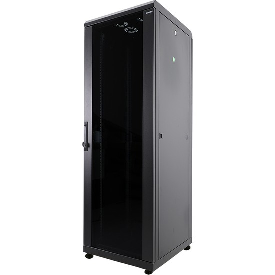 Canovate 42u 800x800mm 19dikili Tip Network Rack Kabinet Siyah Çelik