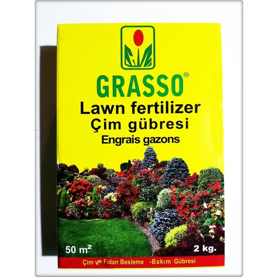 ÇİM TOHUMCULUK Çim Gübresi (Grasso)-2 kg (50 M²)