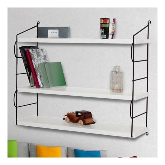 Larem Mobilya Demonte Üçlü Duvar Rafı Kitaplık Dekoratif Larem Mobilya Demonte Üçlü Duvar Rafı Kitaplık Dekoratif