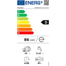 Electrolux ESM89300SX D Enerji Sınıfı 8 Programlı 14 Kişilik Bulaşık Makinesi Inox