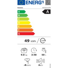 Siemens WG42A1ZXTR 9 kg 1200 Devir Çamaşır Makinesi